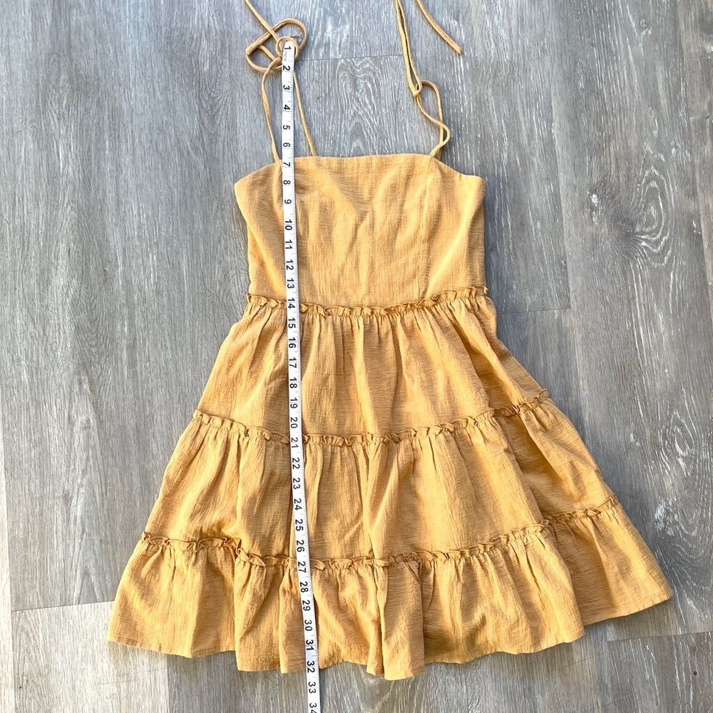 Cider Mustard
tiered dress
boho style
cottage core
summer dress - Picture 8 of 8